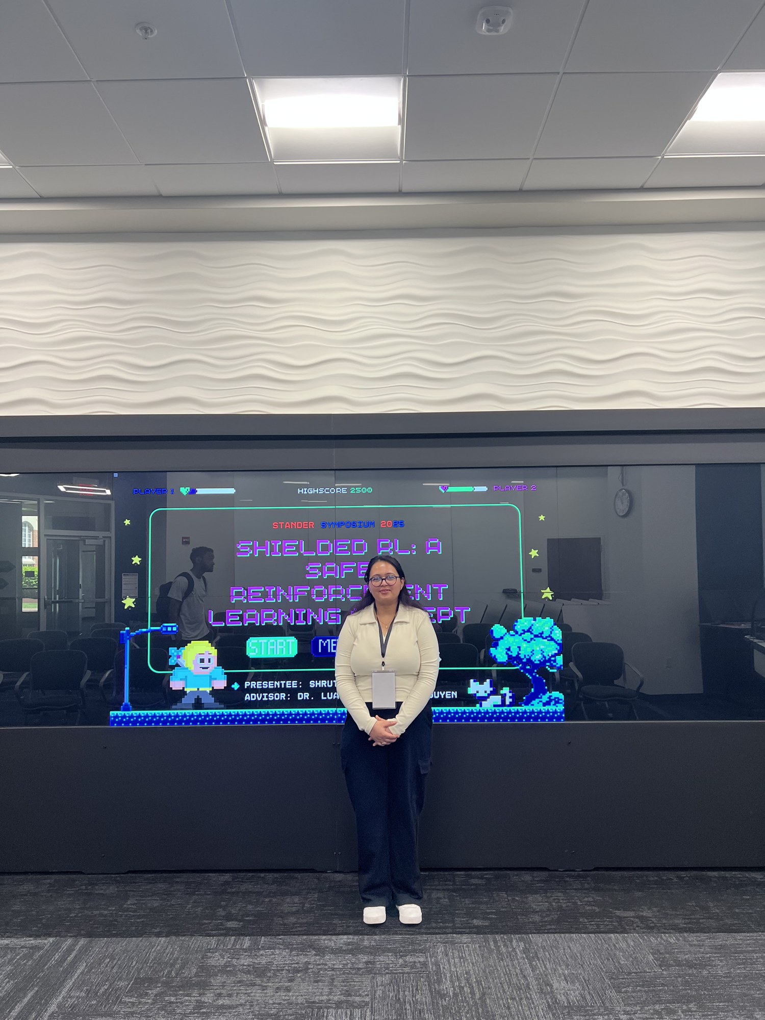 Shruti Singh presenting at the Stander Symposium 2026
